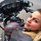 eliana malizia mulher motociclista, moto custom